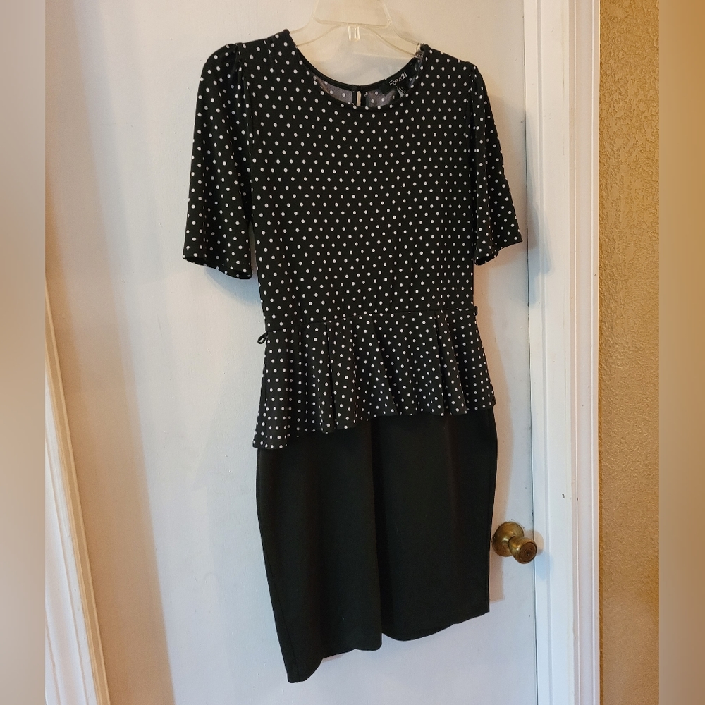 Forever 21 | Polka Dot Peplum Dress